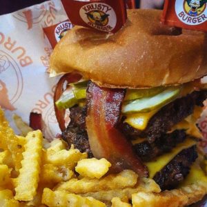 Chef Eric's QUAD burger